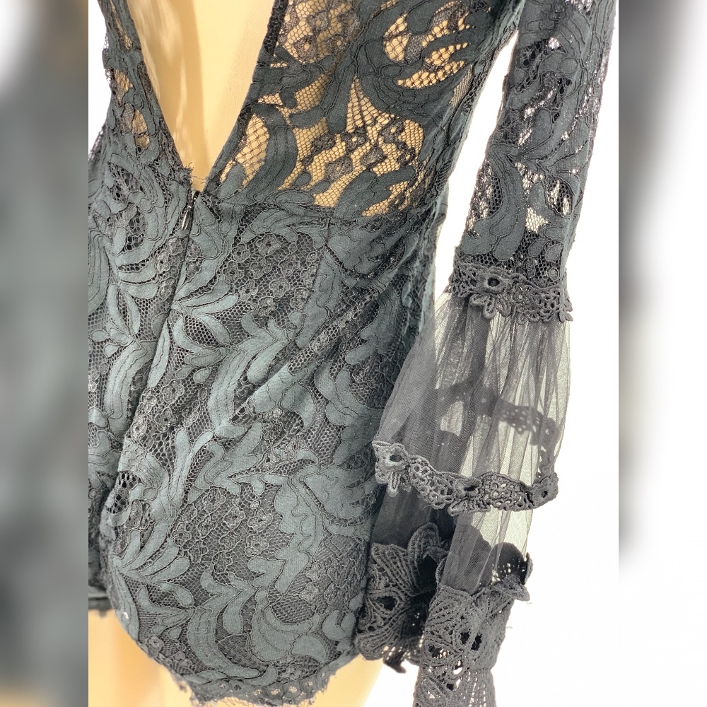 NWOT Fashion Nova Lace Shorts Romper - Picture 7 of 7